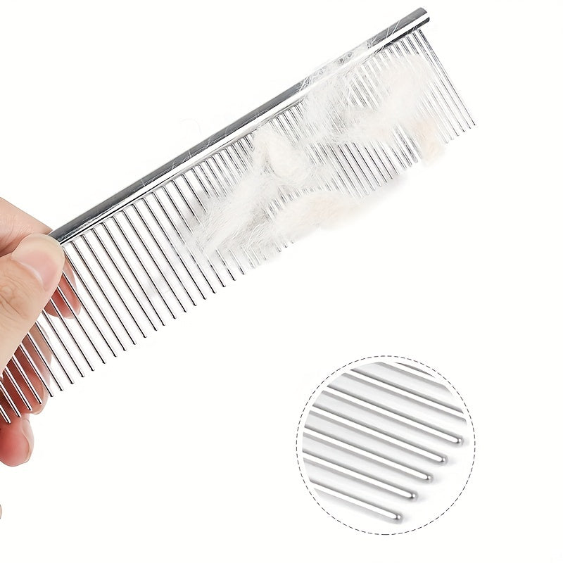 Pet Stainless Hair Removal Straight Comb Undercoat Hair Removal Comb
