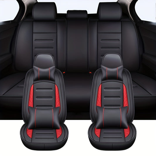 5 Seat Car Seat Cover YNOOH PU Leather Auto Cushion Protector