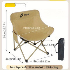 Portable Moon Chair Outdoor Camping Folding Chair For Beach Picnic Fishing