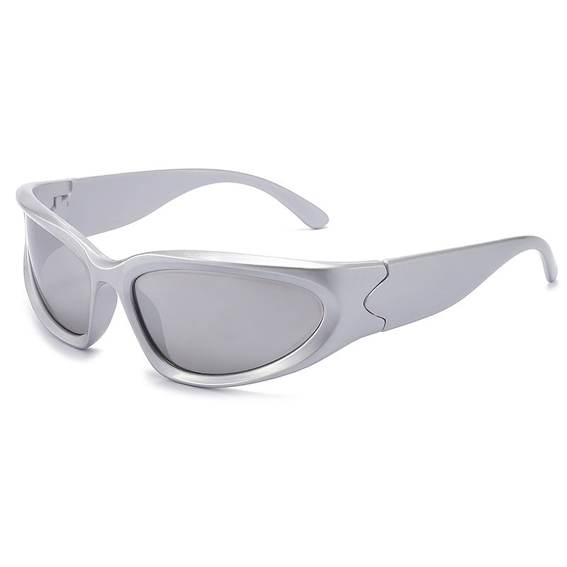 Women's Wrap Around Glasses Punk Cycling Sports Sunglasses