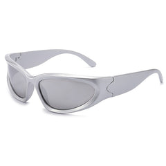 Women's Wrap Around Glasses Punk Cycling Sports Sunglasses