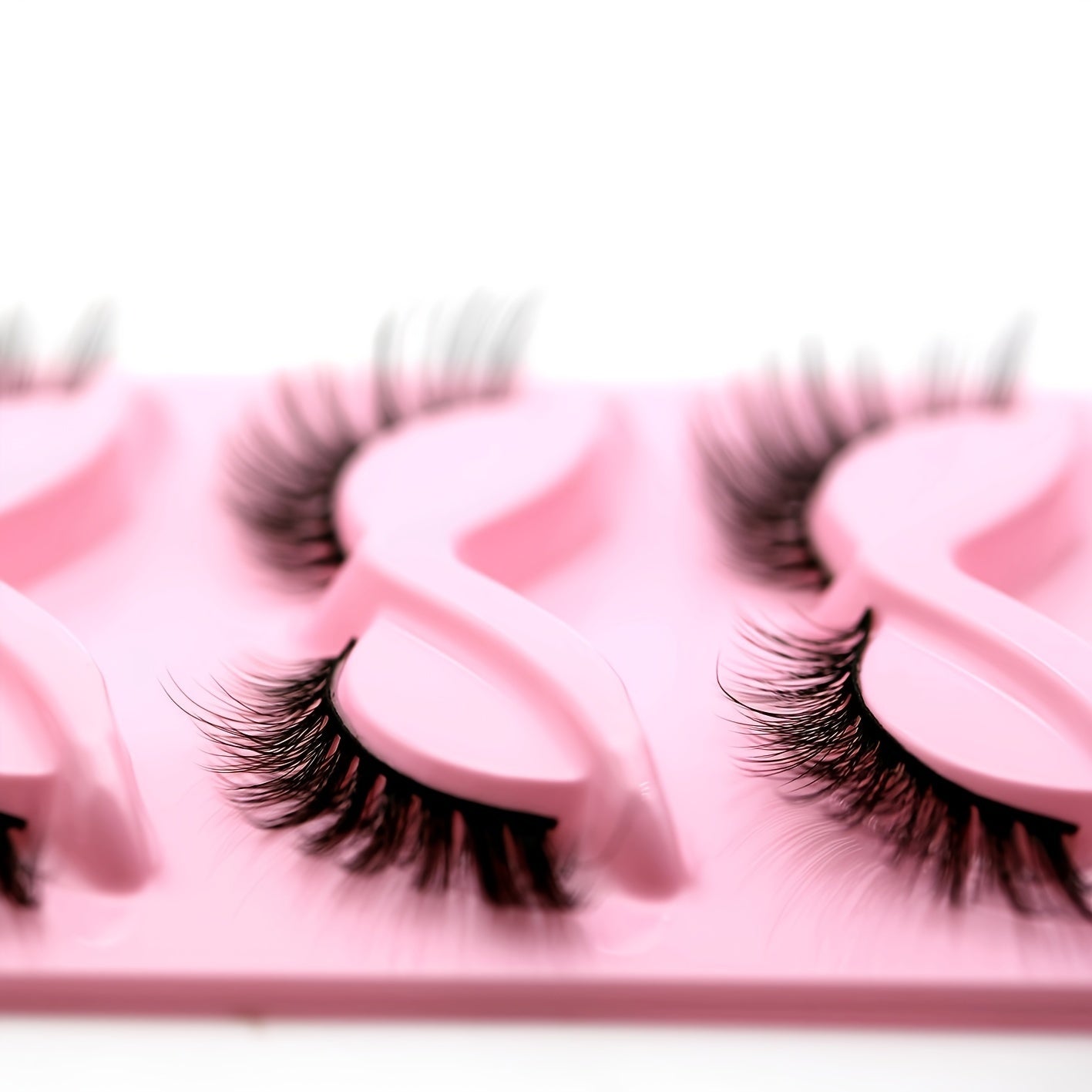 5 Pairs Fox Eye False Eyelashes Natural Volume Curling Makeup Lash Extension