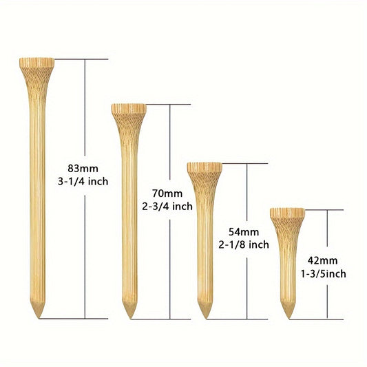 5 Pcs Durable Wooden Golf Tees