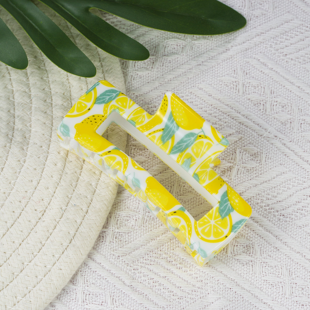 Square Lemon Fun Big Hair Clip Women's Hair Accessories