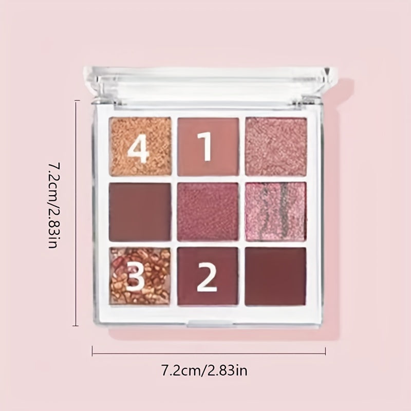 Matte Glitter Pearlescent Eyeshadow Palette