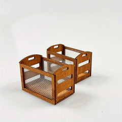 Mini Storage Basket Dollhouse Accessory Mixed Colors