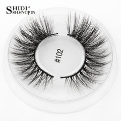 1Pair Natural Long False Eyelash Round Box 3D Eyelashes