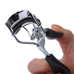 Stainless Steel Eyelash Curler With Built In Comb Pinch