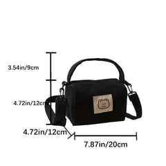 Mini Plush Crossbody Bag Women's Versatile Shoulder Bag & Purse