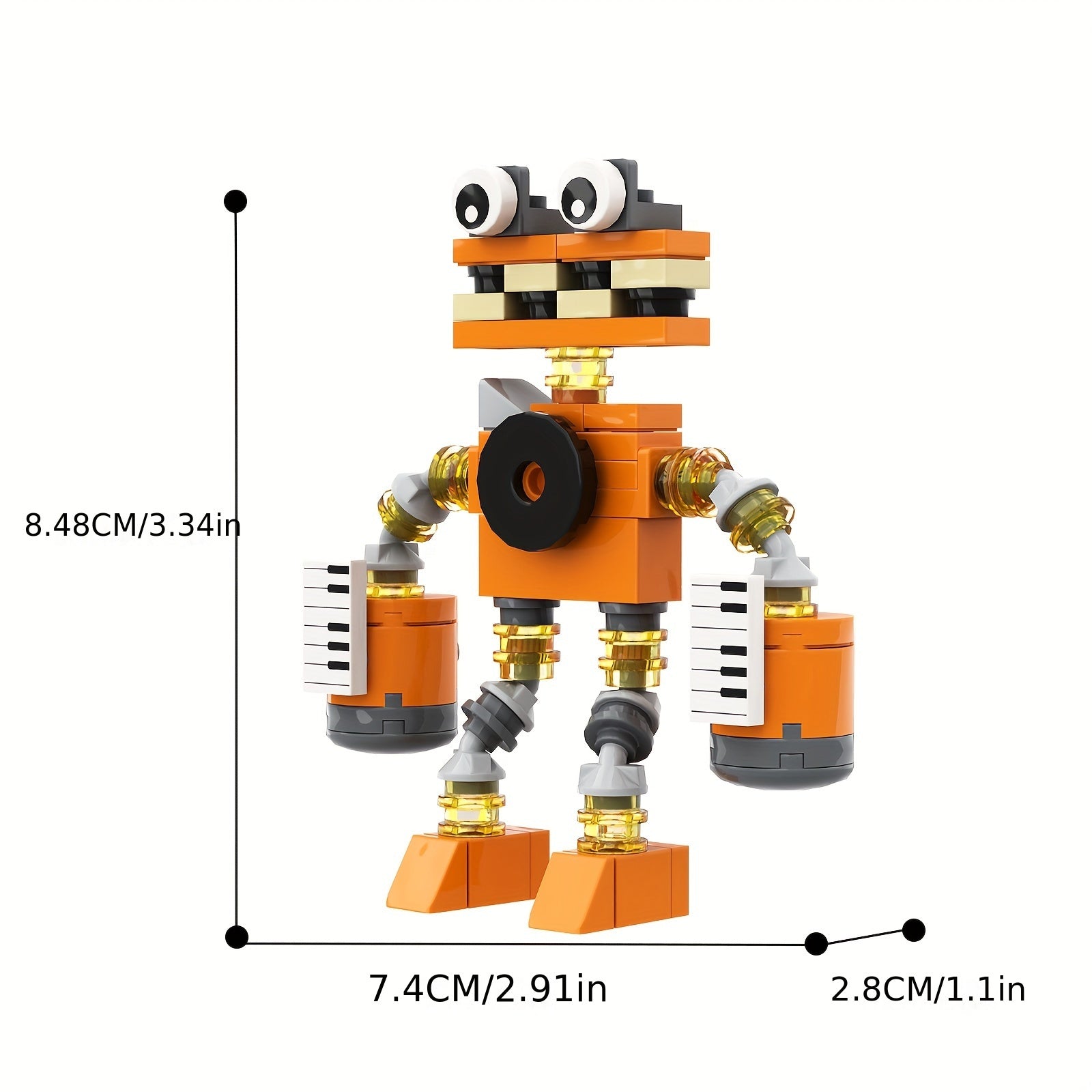 Monster Animals Sing Building Block Toy Set Gift