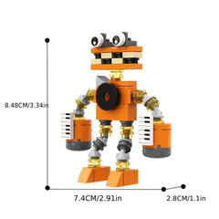 Monster Animals Sing Building Block Toy Set Gift
