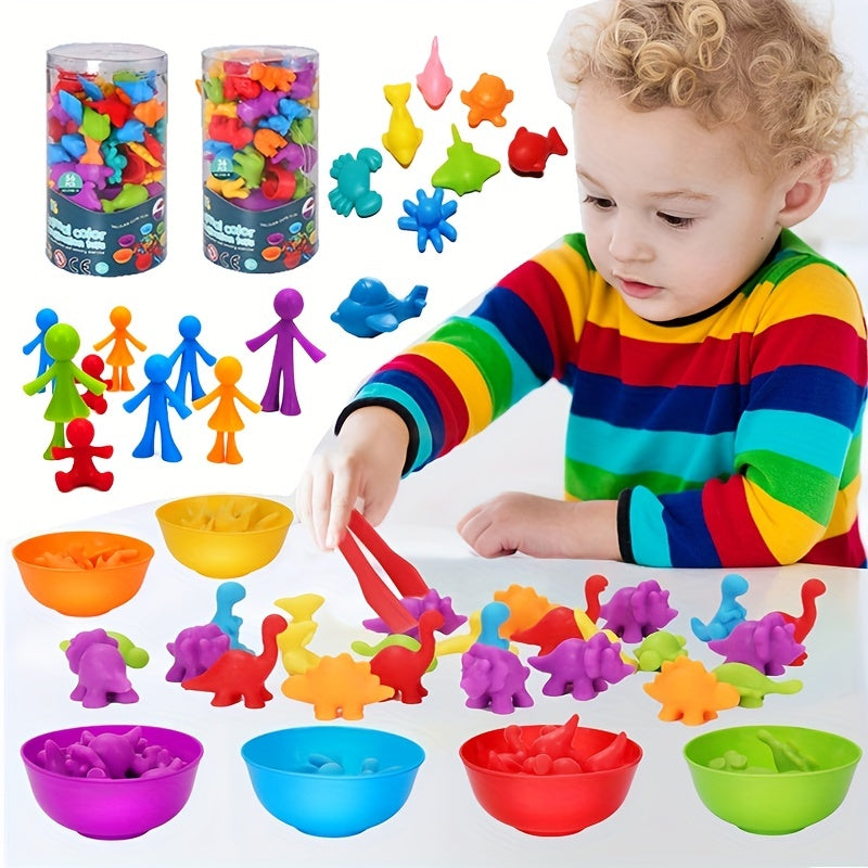 Rainbow Matching Game Animal Cognition Montessori Toy