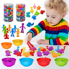 Rainbow Matching Game Animal Cognition Montessori Toy