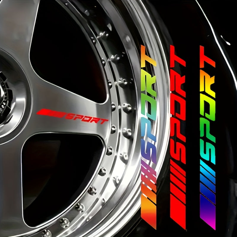 4pcs Multicolour Sport Car Sticker Decal