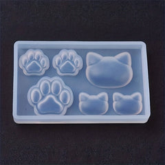 DIY Silicone Mold Cute Cat Bear Palm Epoxy Resin Mold