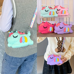 Cartoon Unicorn Silicone Coin Purse Crossbody Bag