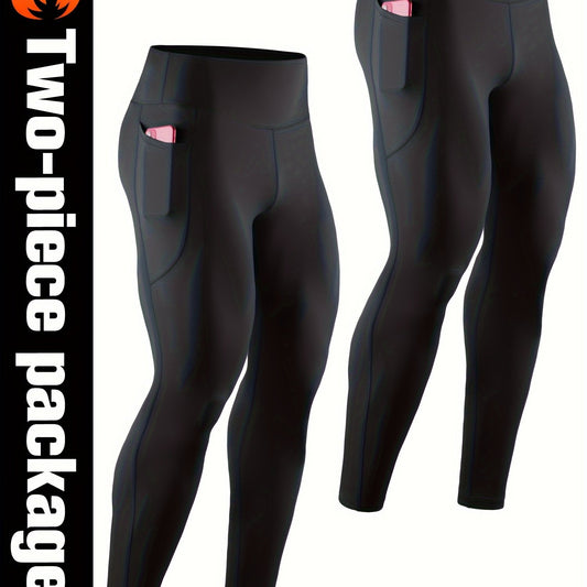 Men's Tight Pants Set for Yoga Track Sports