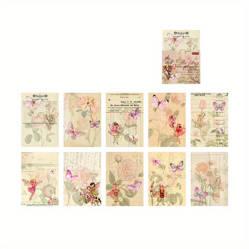 50pcs DIY Decorative Paper Flowers Crafting Collage Creative Art Projects