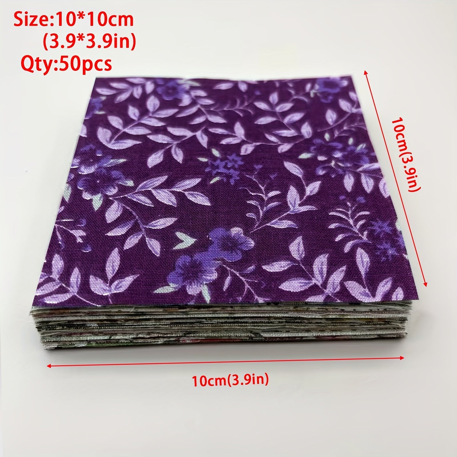 50pcs Dark Fabric for Handmade&Cloth DIY