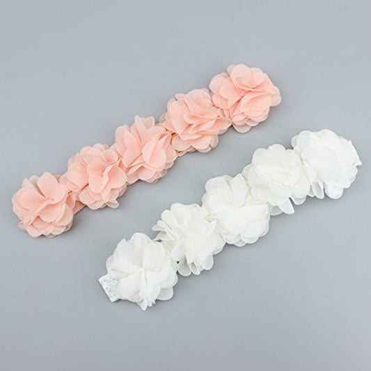 2pcs Infant Flower Headbands Hair Accessories for Baby Girls