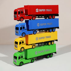 Colorful Plastic Semi Truck & Container Toy