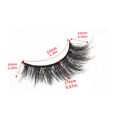 6D Fluffy Faux Mink Lashes 17mm Soft Stem Lightweight