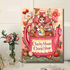 DIY Painting Kit Homemade Chef Mouse for Beginners
