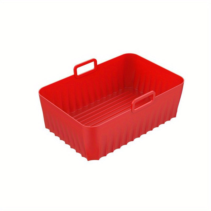 Rectangular Silicone Air Fryer Liner 21x14 Non Stick Dual Zone Baking Tray