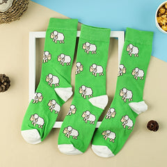 Cute Sheep Print Socks for Women