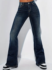 Curvy High Waist Bootcut Flare Jeans