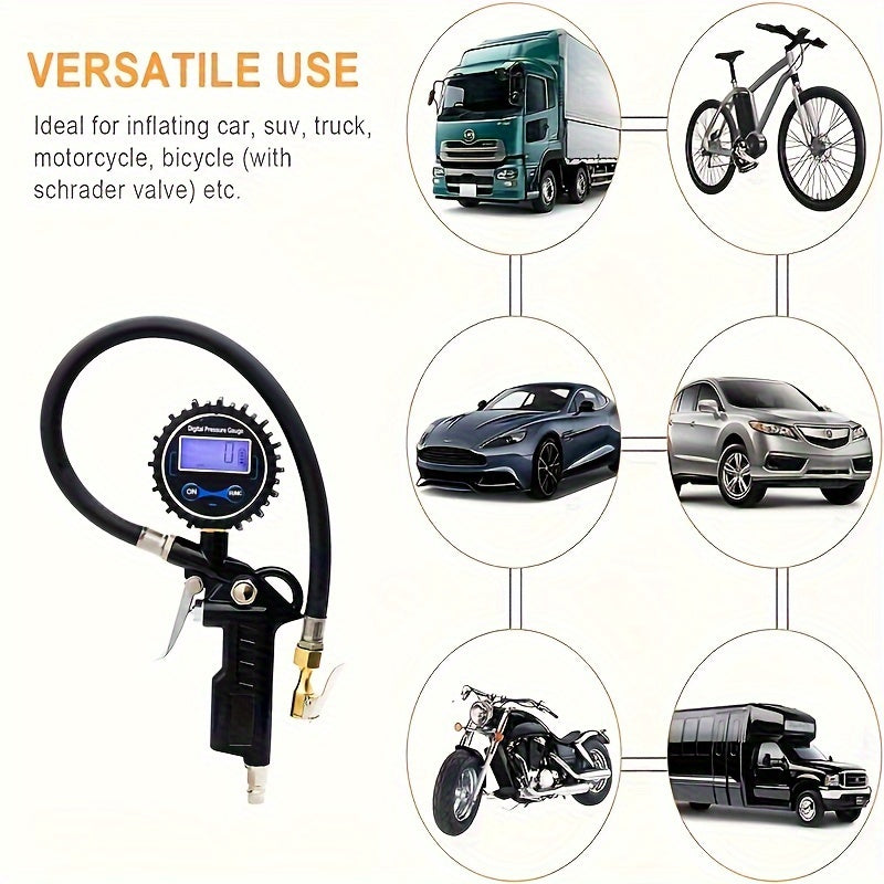 Digital Tire Pressure Gauge Inflator with LCD Screen