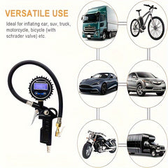 Digital Tire Pressure Gauge Inflator with LCD Screen