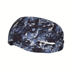 Splash Ink Sports Headband - Moisture Wicking Stretchy Polyester