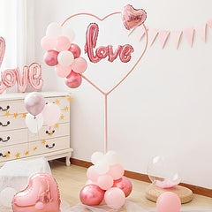 Heart Shaped Balloon Garland for Baby Showers Birthdays Weddings