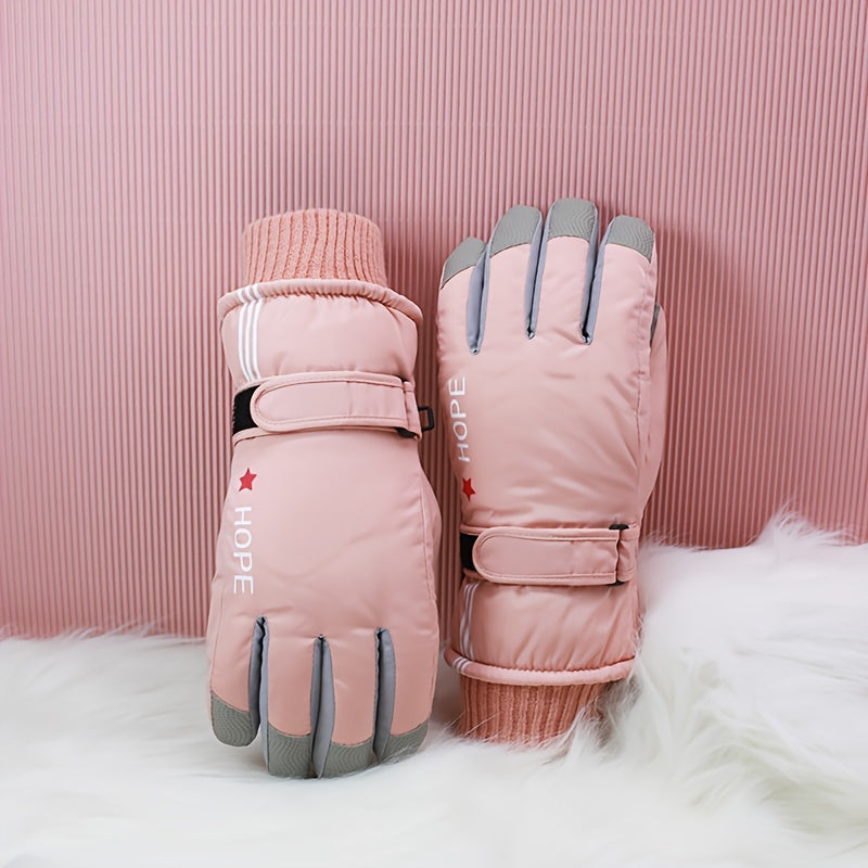 Warm Touch Screen Skiing Gloves - Windproof & Waterproof
