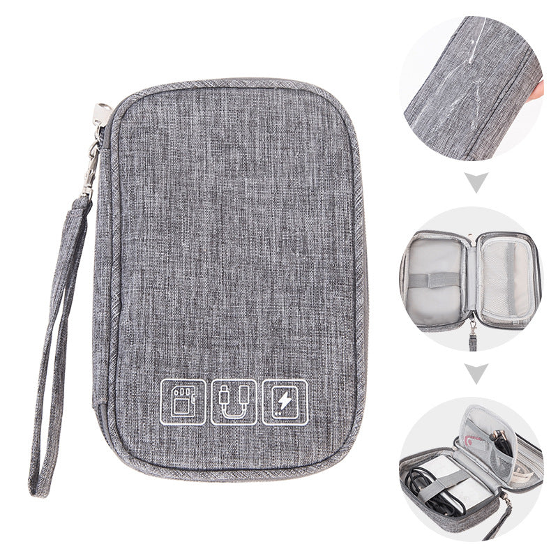 Waterproof Cable Organizer Bag for Travel Accessories