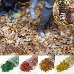 Colorful Leaves Vines Autumn Falling Micro Scenery DIY Plants Sand Plates