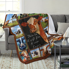 Cow Printed Blanket Soft And Comfortable Throw Blanket Home & Outdoor