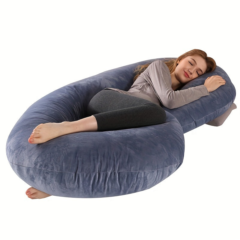 C Shaped Full Body Pillow Cooling Cover for Comfortable Pregnancy Sleep