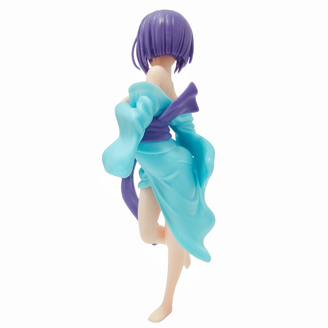 Kimono Beauty Figurine with Delicate Ornaments and Family Accessories