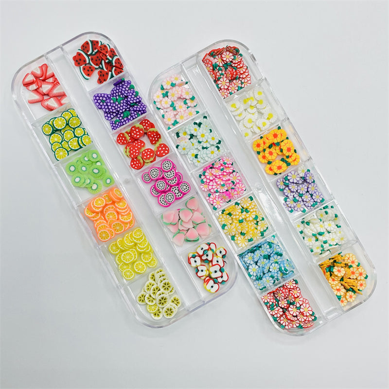 Fruit & Flower Slices Nail Art Decals - DIY Crafts