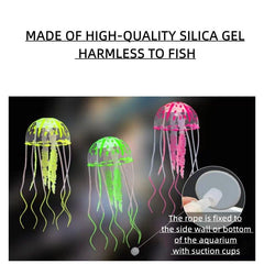 Silicone Glowing Jellyfish for Aquarium Decoration