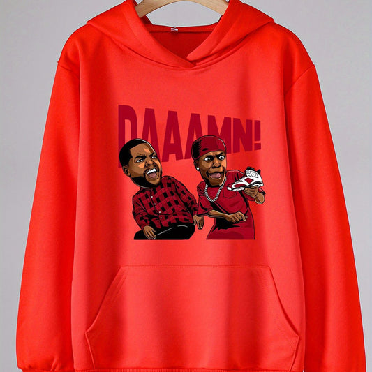Print Hoodie For Girls Kids Long Sleeve Top
