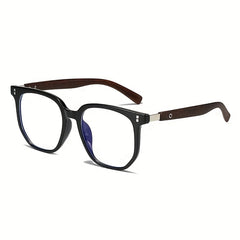 Retro Square Frame Anti Light Glasses for Men and Women with Case