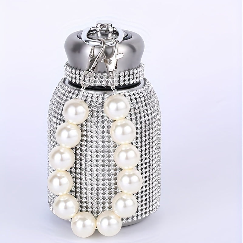 300ml Rhinestone Water Bottle Vacuum Flask