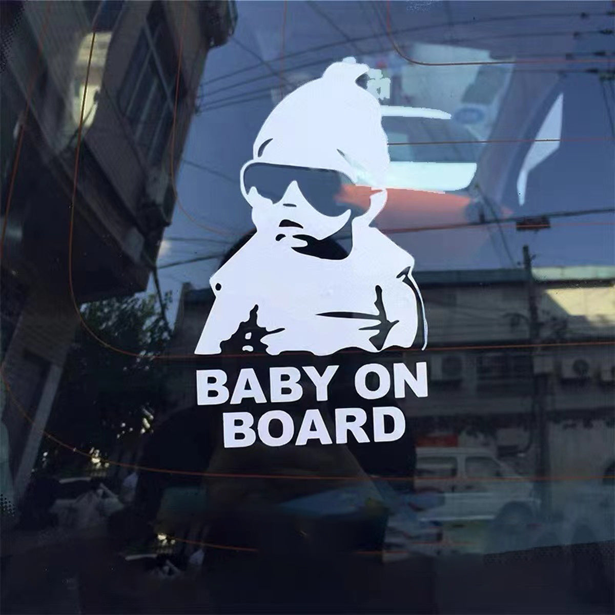 Baby On Board Car Sign Decal Mirror Sticker