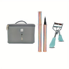 LED UV Sanitizer Bag Eyeliner & Eyelash Curler Kit Storage