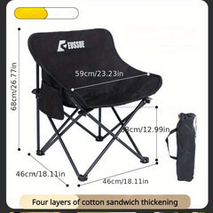 Portable Moon Chair Outdoor Camping Folding Chair For Beach Picnic Fishing