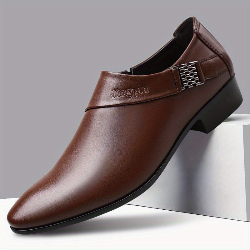 Men's Pointed Toe Slip-On Dress Shoes