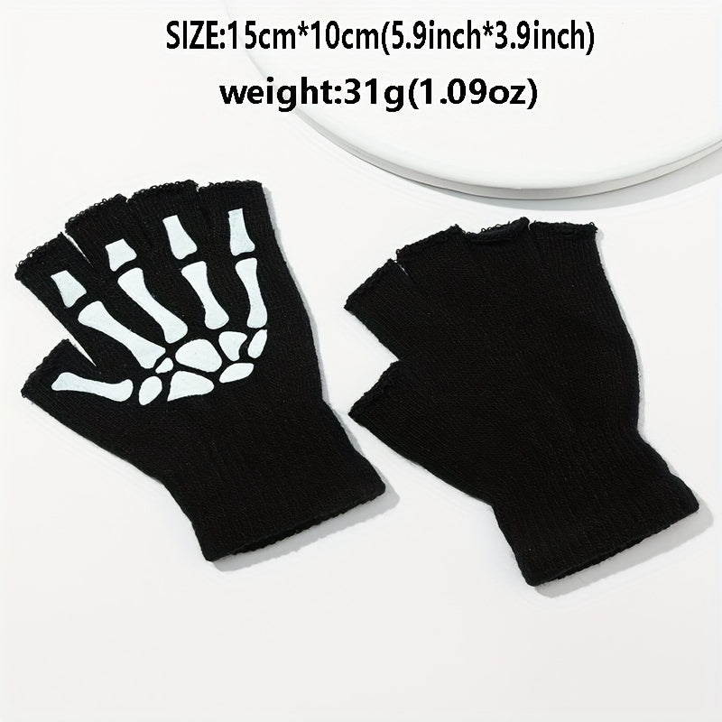 Halloween Skeleton Claw Gloves Couples Riding Non-skid Touch Screen Gloves
